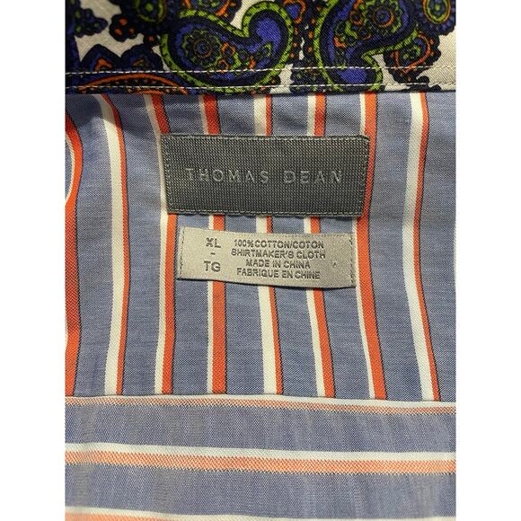 EUC - Thomas Dean Striped Button Up Shirt - Picture 4 of 5